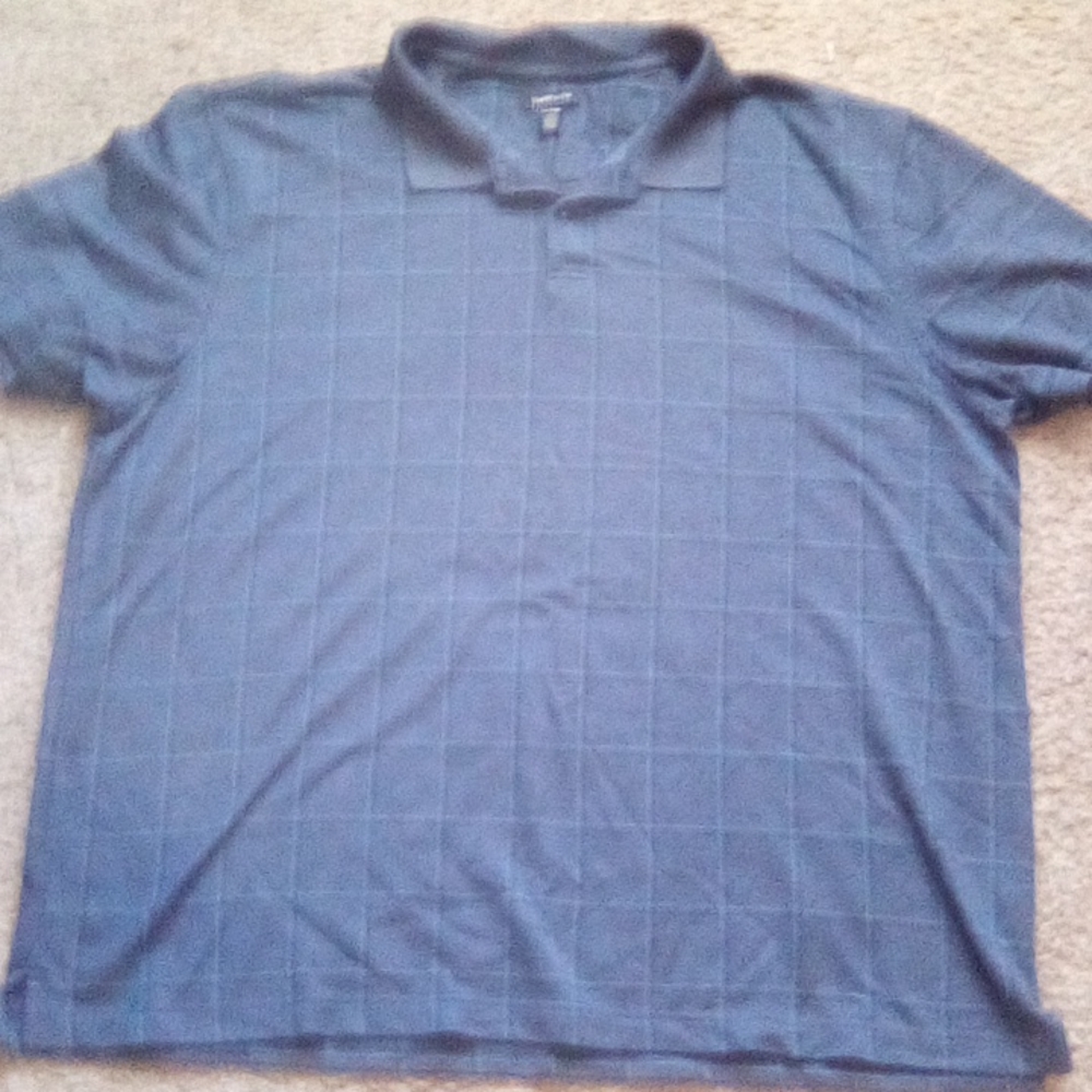 Van Heusen Collar Casual Grandpa retro Short Sleeve Shirt Size 2XL